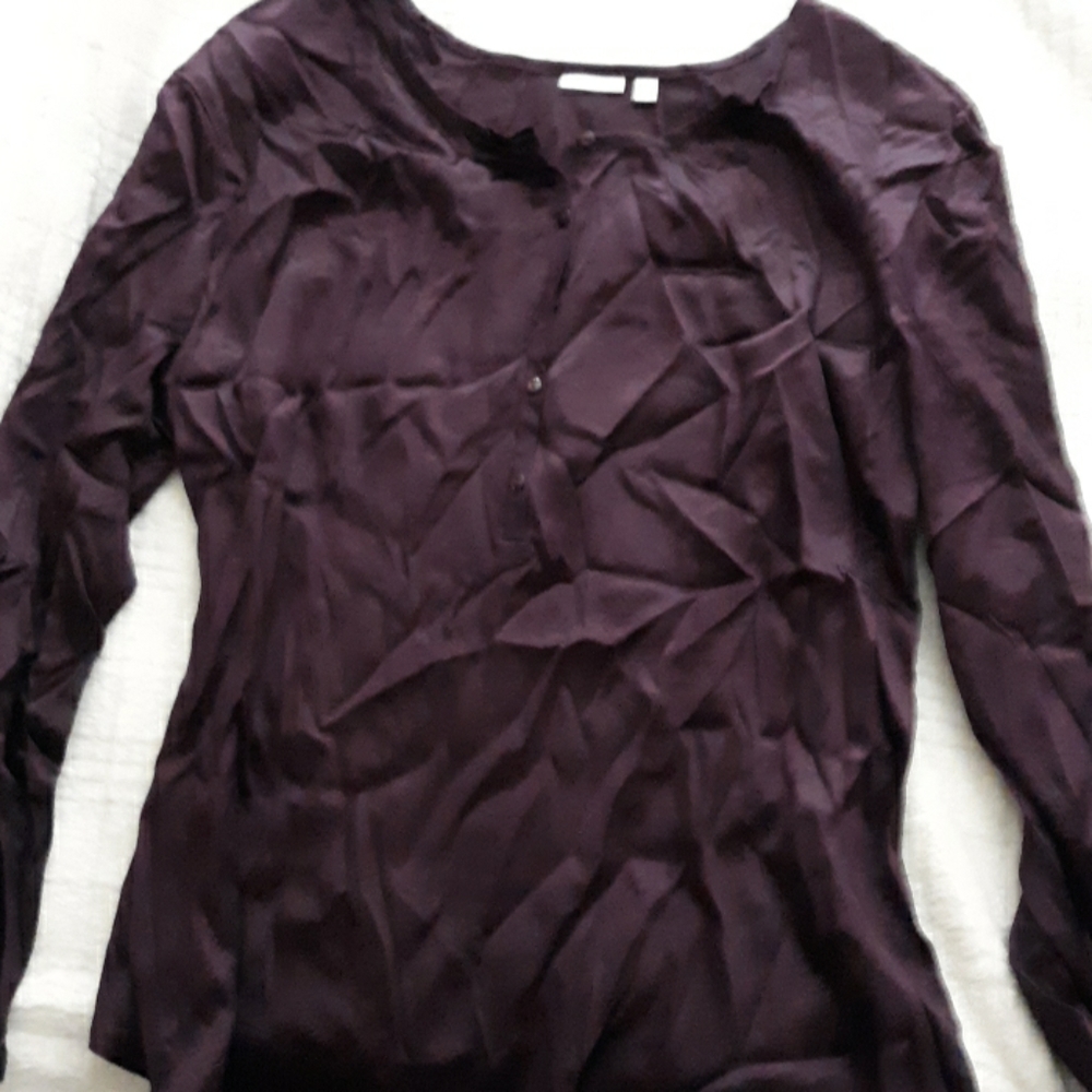 Purple silk tunic